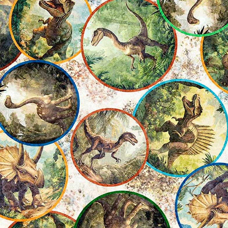 Savage Kingdom Dinosaur Medallions 31735-E Sand