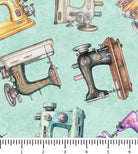In Stitches Tossed Sewing Machines 30657-H with inch ruler for scale