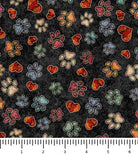 QT Cuties 2 Puppy Dog Prints 31450-J with inch ruler for scale