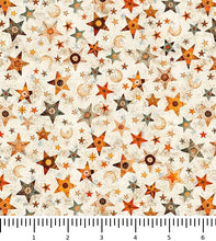 Load image into Gallery viewer, A Haunting We Will Go Stars &amp; Moons 31948-E with inch ruler for scale

