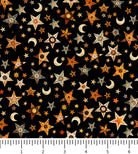 A Haunting We Will Go Stars & Moons 31948-J with inch ruler for scale