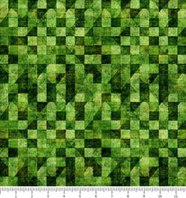 Load image into Gallery viewer, A Haunting We Will Go Checkerboard Geo 31950-G with inch ruler for scale
