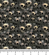 Load image into Gallery viewer, Witchypoo Skulls 31940-K with inch ruler for scale
