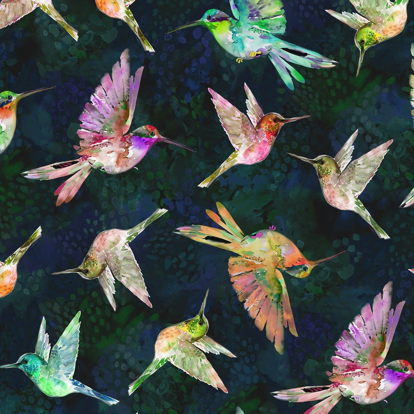 A Hummingbird's Charm Birds in Flight 54184-9 Nightfall