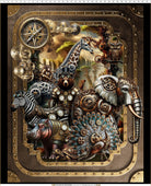 Steampunk Menagerie 1ST-1 Large Panel