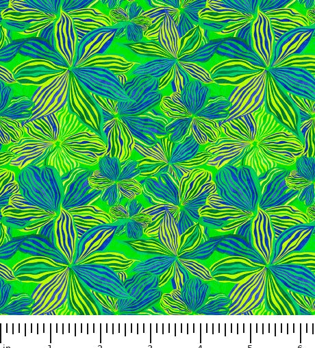 Ambiance Zebra Floral 28610-G with ruler for scale