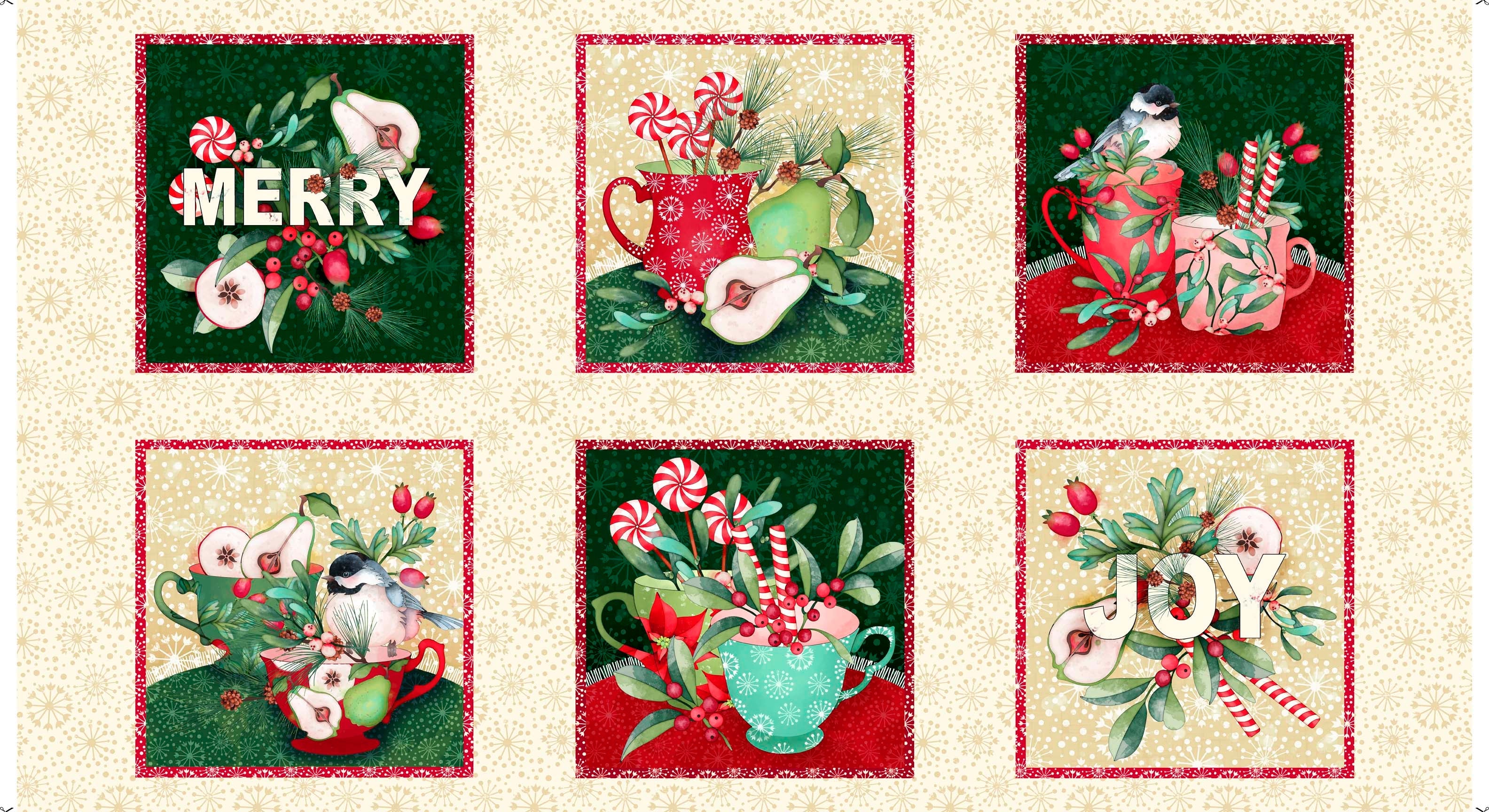 Peppermint Christmas Panel 29659 - E