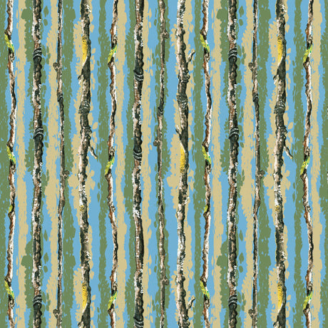 Chickadees Tree Bark Stripe 29826-B