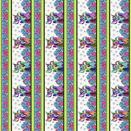 Here Kitty Kitty Decorative Stripe 29958-X