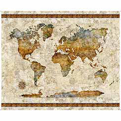 Globetrotter Map Panel 30527-E