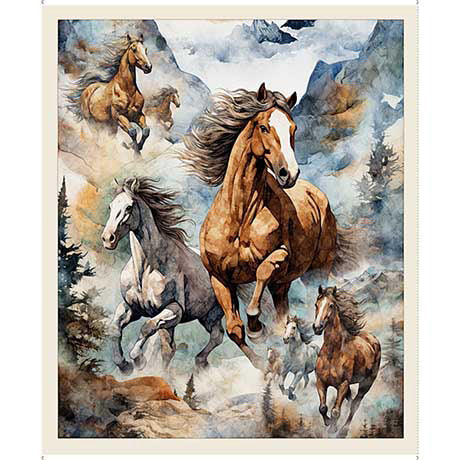 Running Wild Horse Panel 30623-X