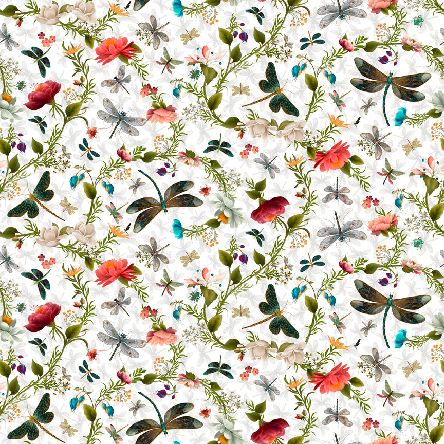 Dragonfly Garden Dragonfly and Floral 30633-Z
