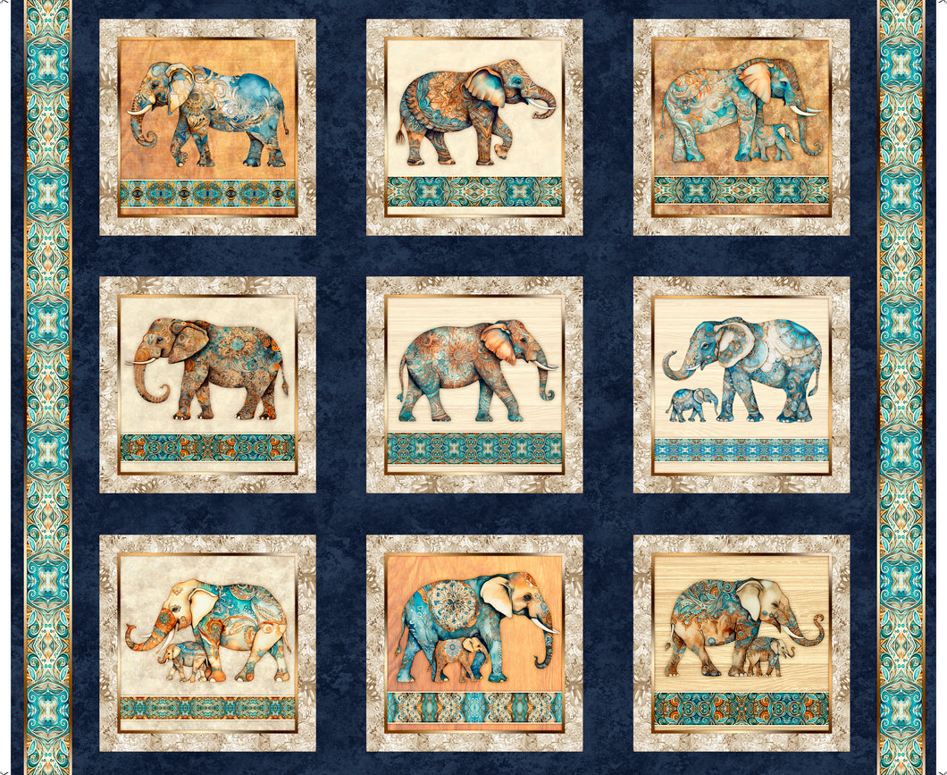 Kindred Spirits Elephant Picture Patches 30671-N