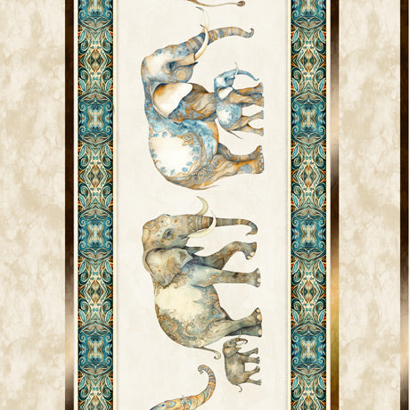 Kindred Spirits Elephant Decorative Stripe 30672-X