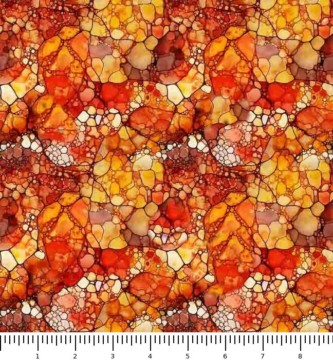 Fabric with scale ruler