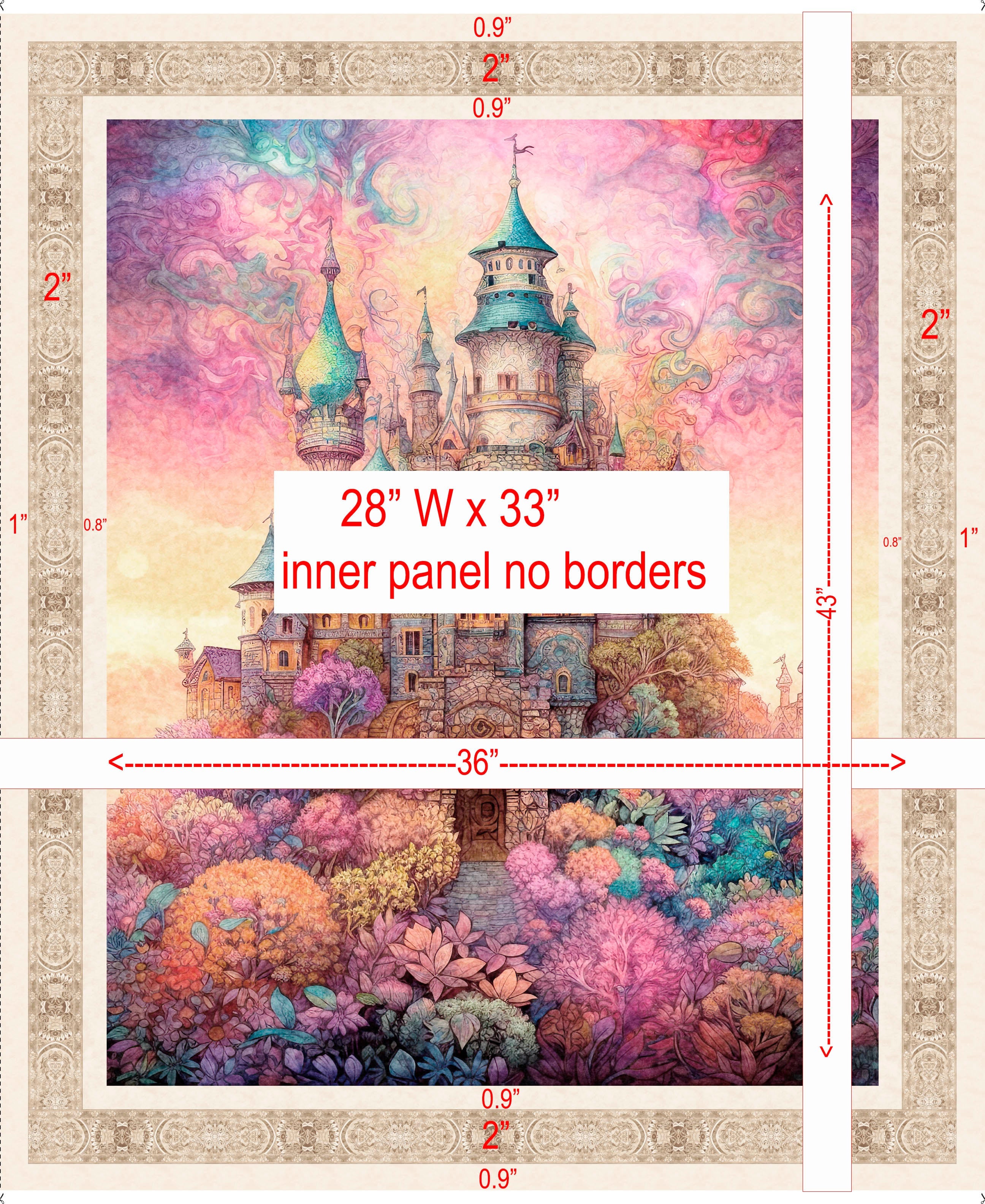 Enchanted Castle Panel 30758-X