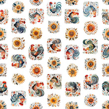 Load image into Gallery viewer, Poultry in Motion Roosters and Sunflowers 30842-Z
