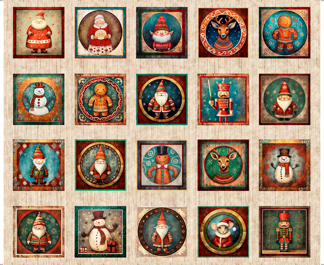 Santa's Workshop Christmas Character Picture Patch 31070-X