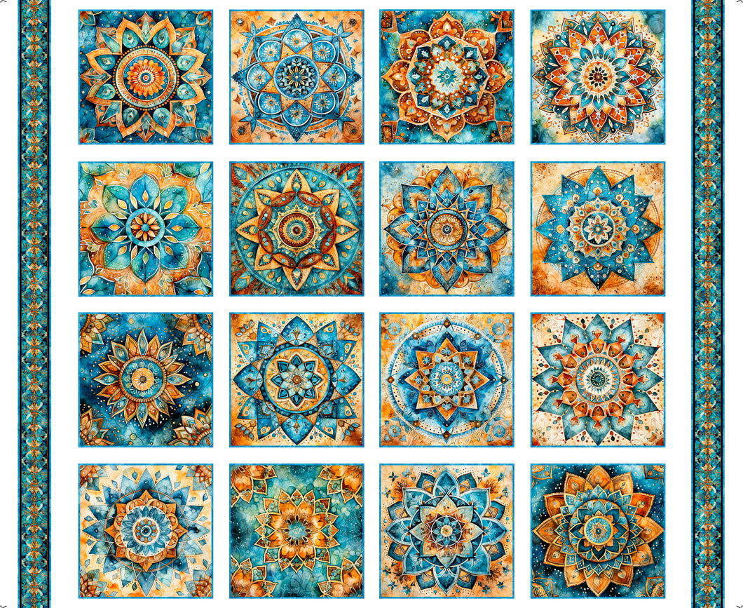 Bohemian Sunrise Foulard Medallion Patches 31088-Z Show