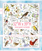 Drawn to Birds Bird Panel 31133-B