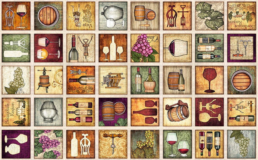 Cork & Barrel Small Wine Patches 31175-X