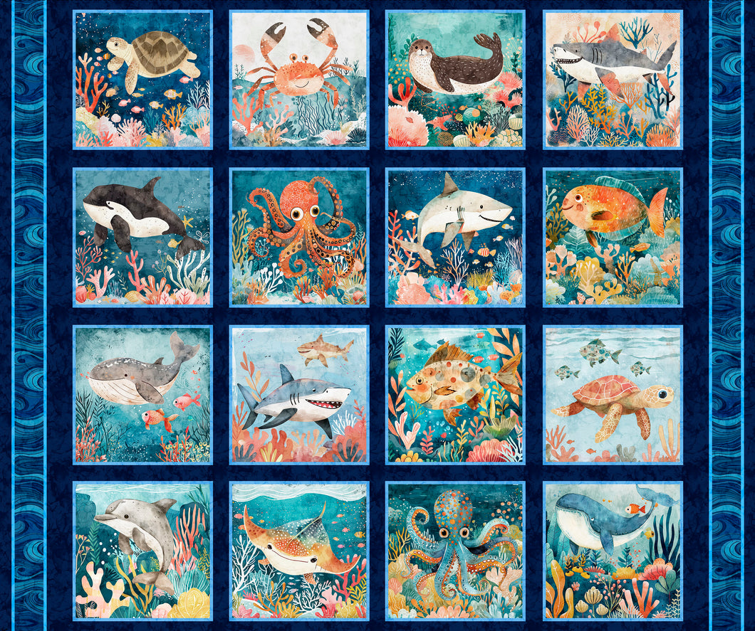 Deep Sea Dazzle Undersea Picture Patches 31194-N