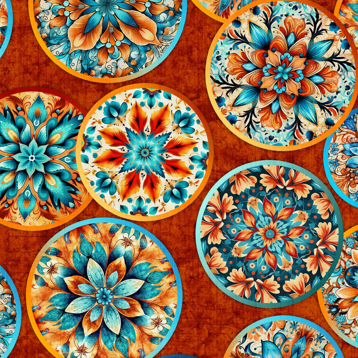 Oasis Fiesta Circles 31205-R Red