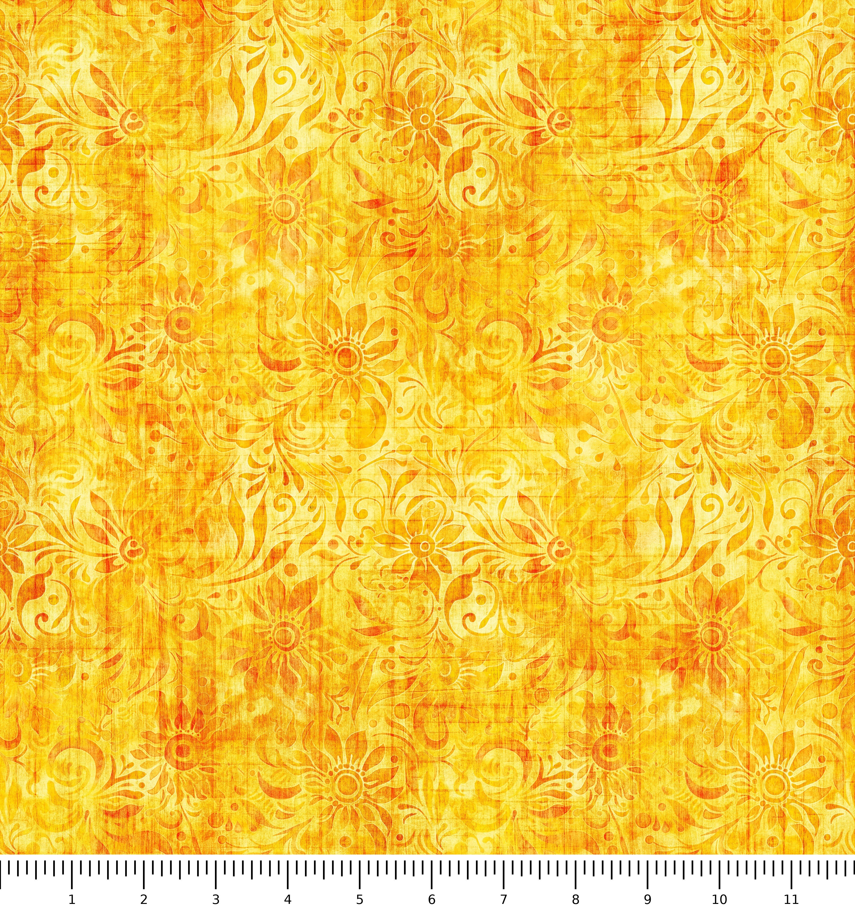 Fabric with scale ruler