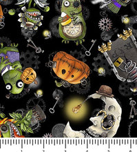 Load image into Gallery viewer, Steampunk Halloween 3 Halloween Character Toss 31221-J with scale ruler
