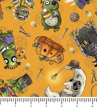 Load image into Gallery viewer, Steampunk Halloween 3 Halloween Character Toss 31221-O with scale ruler
