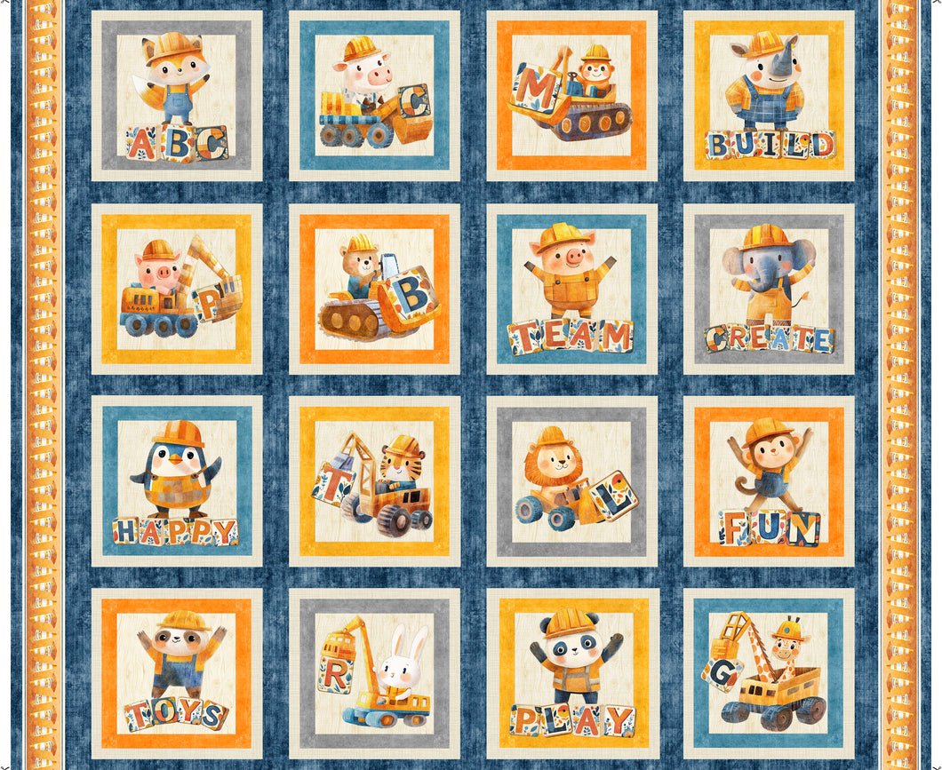 Build It Construction Animals Picture Patch 31280-X Show