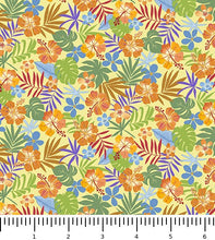 Load image into Gallery viewer, Jungle Friends Palm Leaves 31388-S with inch ruler for scale
