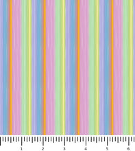 Load image into Gallery viewer, Jungle Friends Stripe 31389-X with inch ruler for scale
