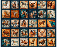Load image into Gallery viewer, Born to Run Horses &amp; Bulls Picture Patches 31476-Q

