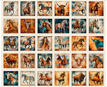 Load image into Gallery viewer, Born to Run Horses &amp; Bulls Picture Patches 31476-E
