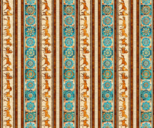 Load image into Gallery viewer, Born to Run Horse &amp; Mandalas Border Stripe 31477-X
