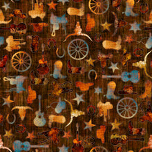 Load image into Gallery viewer, Born to Run Western Motifs 31479-A
