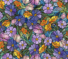 Load image into Gallery viewer, Sunlit Bears Stained Glass Floral 31562-X
