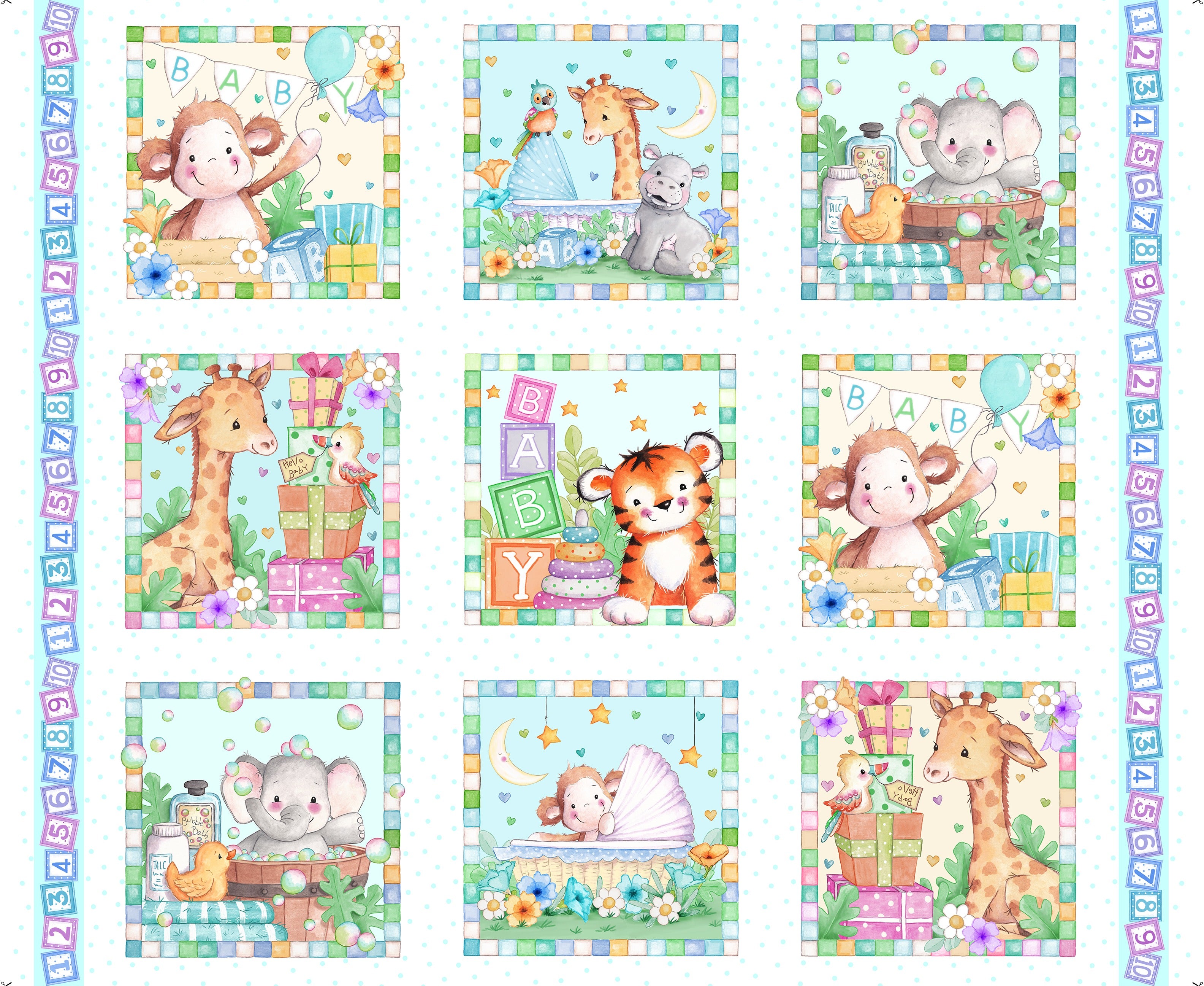Little Ones Baby Animals Picture Patches 31720-X panel