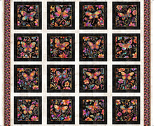 Load image into Gallery viewer, Fluttering Gardens Butterfly &amp; Floral Picture Patches 31727-E panel

