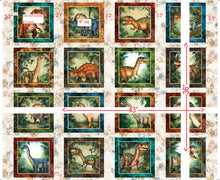 Load image into Gallery viewer, Savage Kingdom Dinosaur Picture Patches 31733-E Sand dimensions

