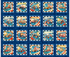 Turbo Tykes Animals in Racecars Picture Patches 31754-N Navy
