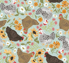 Chickens in the Meadow Chickens & Flowers 31817-Q