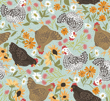 Load image into Gallery viewer, Chickens in the Meadow Chickens &amp; Flowers 31817-Q
