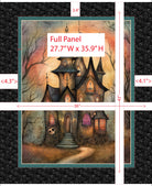 Witchypoo Haunted House Panel 31933-X measurements