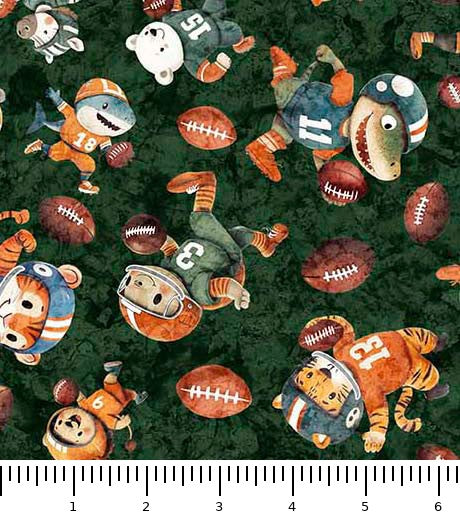 Fabric with scale ruler