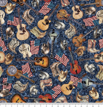 Load image into Gallery viewer, American Country Guitars 31993-N with inch ruler for scale
