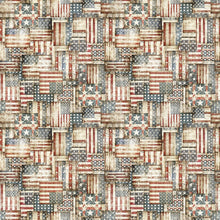 Load image into Gallery viewer, American Country Flag Patchwork 31995-E Cream
