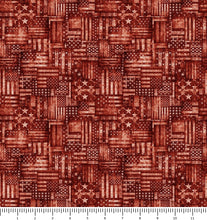 Load image into Gallery viewer, American Country Flag Patchwork 31995-R with inch ruler for scale
