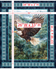 Load image into Gallery viewer, Skyward Eagle Panel 32004-X panel measurements

